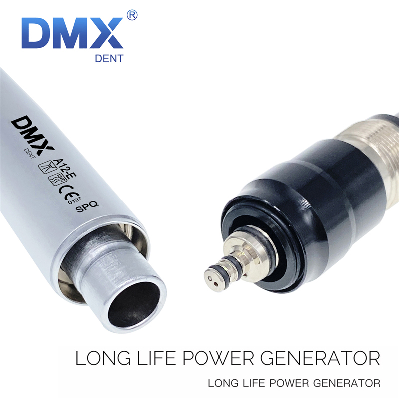 DMXDENT A12-E SPQ Dental E-generator LED High Speed Handpiece 4 Spray+LED Quick Coupler 2/4 Hole