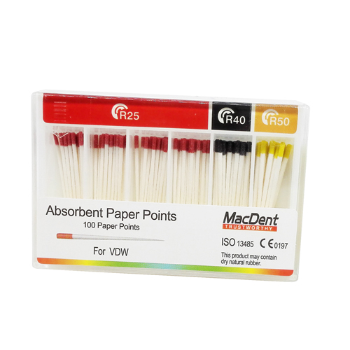 MacDent Dental Absorbent Paper Points For VDW R25 R40 R50