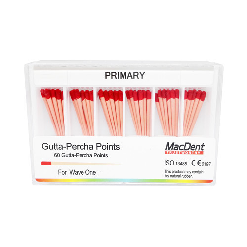 MacDent Dental Obturation Wave One Gutta Percha Points Endo Root Canal Small Primary Large