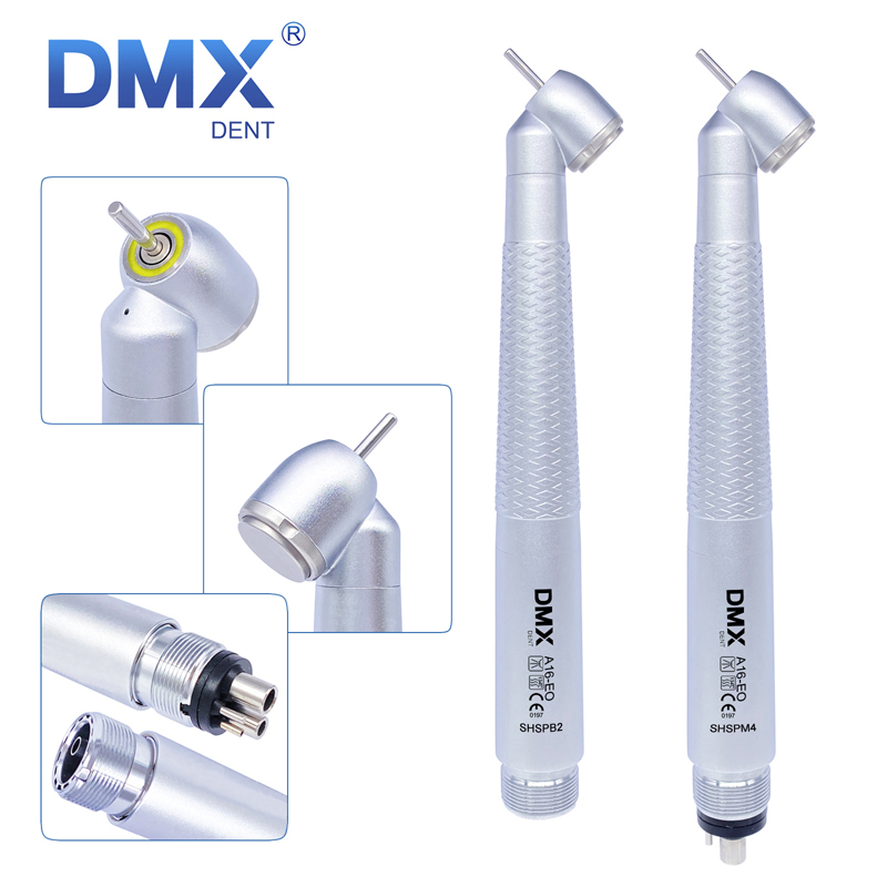 DMXDENT A16-EO SHSPB2 / SHSPM4 Dental 45 Degree E-generator LED High Speed Air Turbine Handpieces