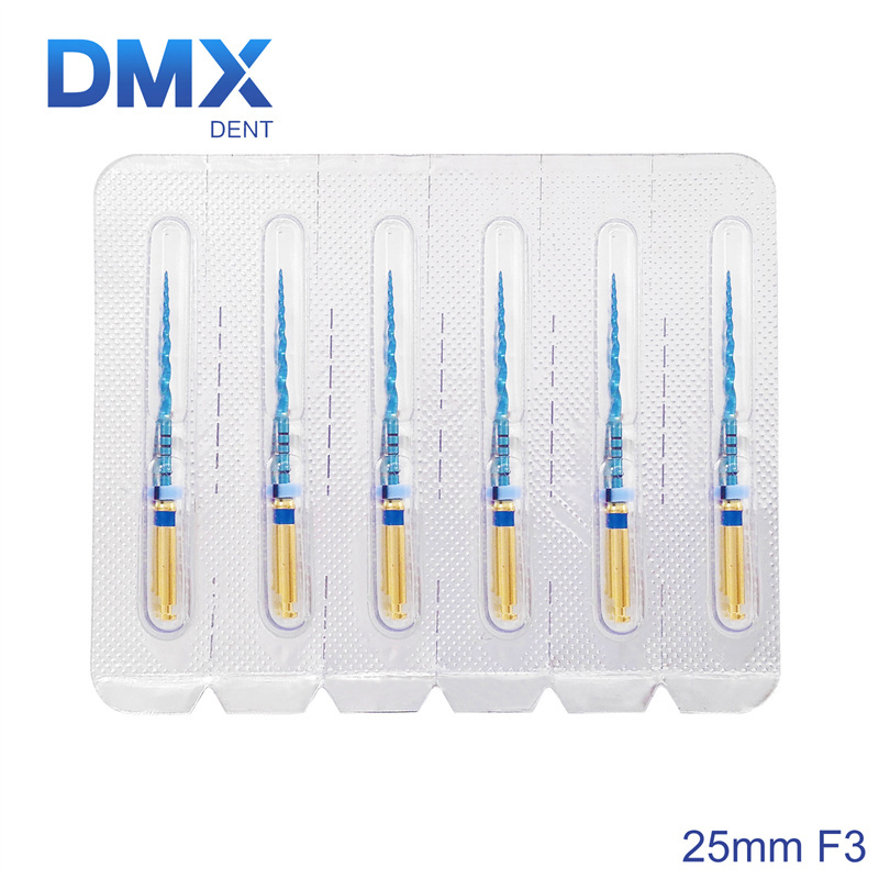 DMXDENT PT-BLUE Dental Heat Activated Niti Endodontic Root Canal Files Mixed 21mm/25MM