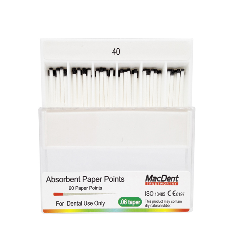 MacDent 0.06 Taper Dental Endodontic Absorbent Paper Points Tips  60pcs/pack