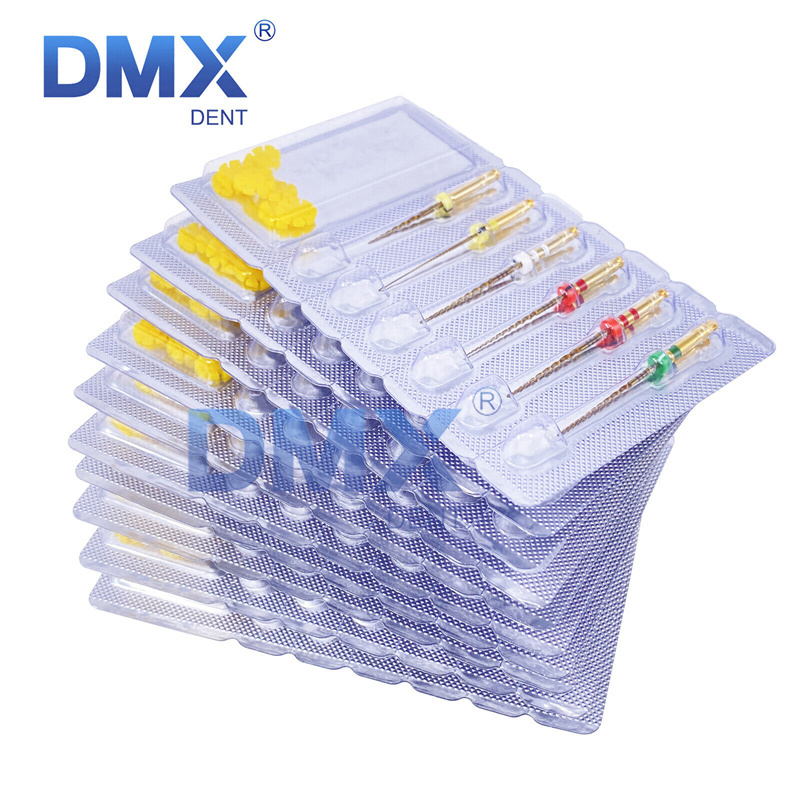 DMXDENT PT-Pro Gold Dental Endo Taper Root Canal Rotary NITI Files COXO Style 21mm / 25mm