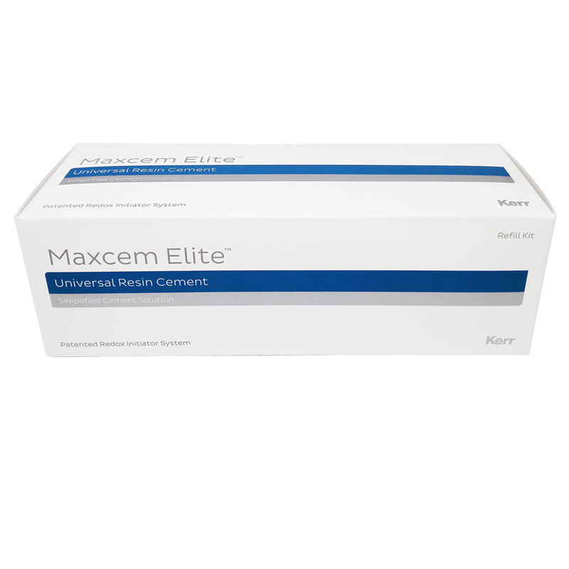 Kerr Maxcem Elite REF 33872 Dental Self Etch Adhesive Resin Cement Syringe 2/Pk Clear 5 Gm