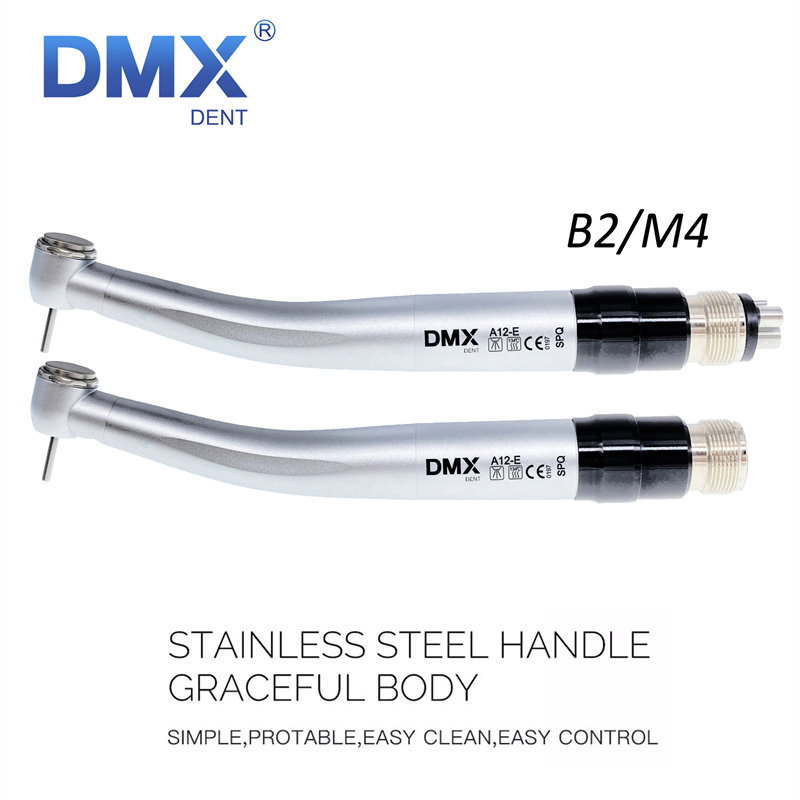 DMXDENT A12-E SPQ Dental E-generator LED High Speed Handpiece 4 Spray+LED Quick Coupler 2/4 Hole