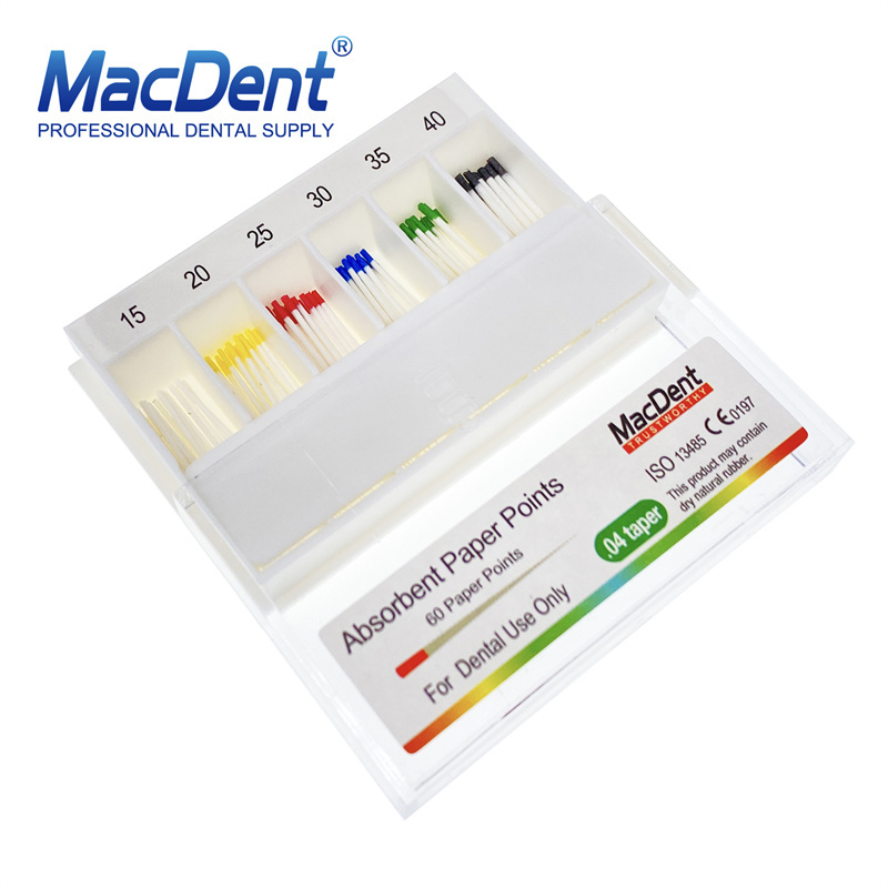 MacDent Dental Endodontic Endo Absorbent Paper Points .04 Taper
