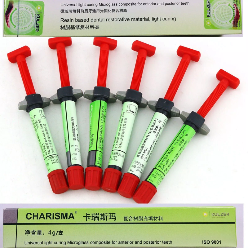 Microglass Kulzer Charisma Dental Universal Microglass Composite Syringe A1 A2 A3