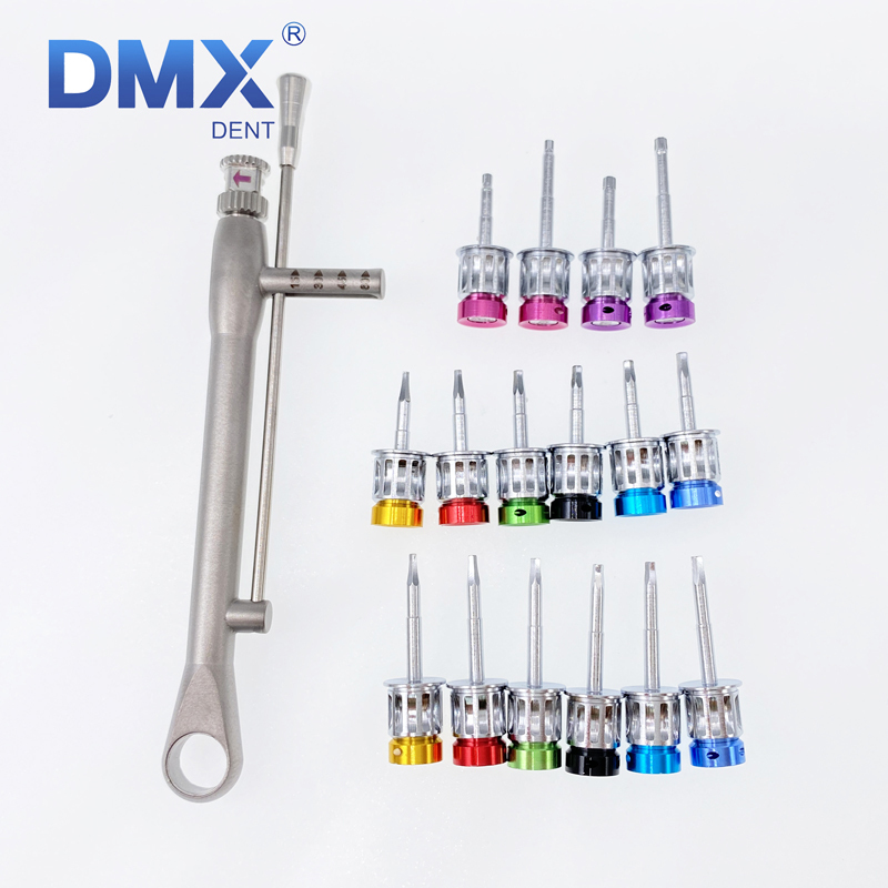 DMXDENT Dental Implant Instrument Universal Prosthetic Restoration Hand Driver Tool Kit