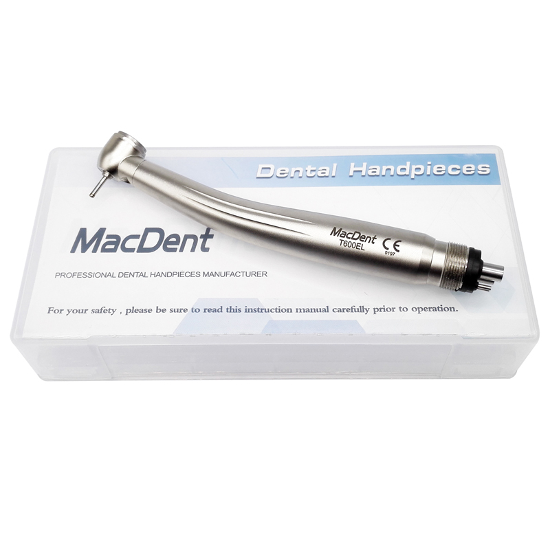 MacDent T600EL B2/M4 Dental E-generator LED High Speed Air Turbine Handpiece