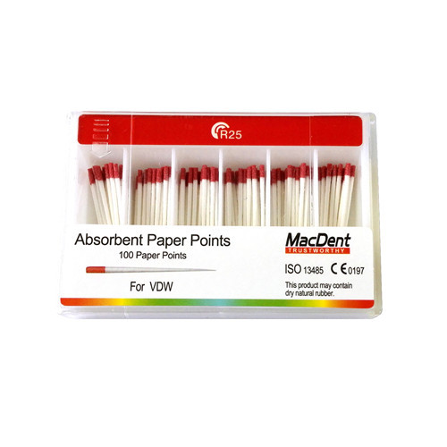 MacDent Dental Absorbent Paper Points For VDW R25 R40 R50