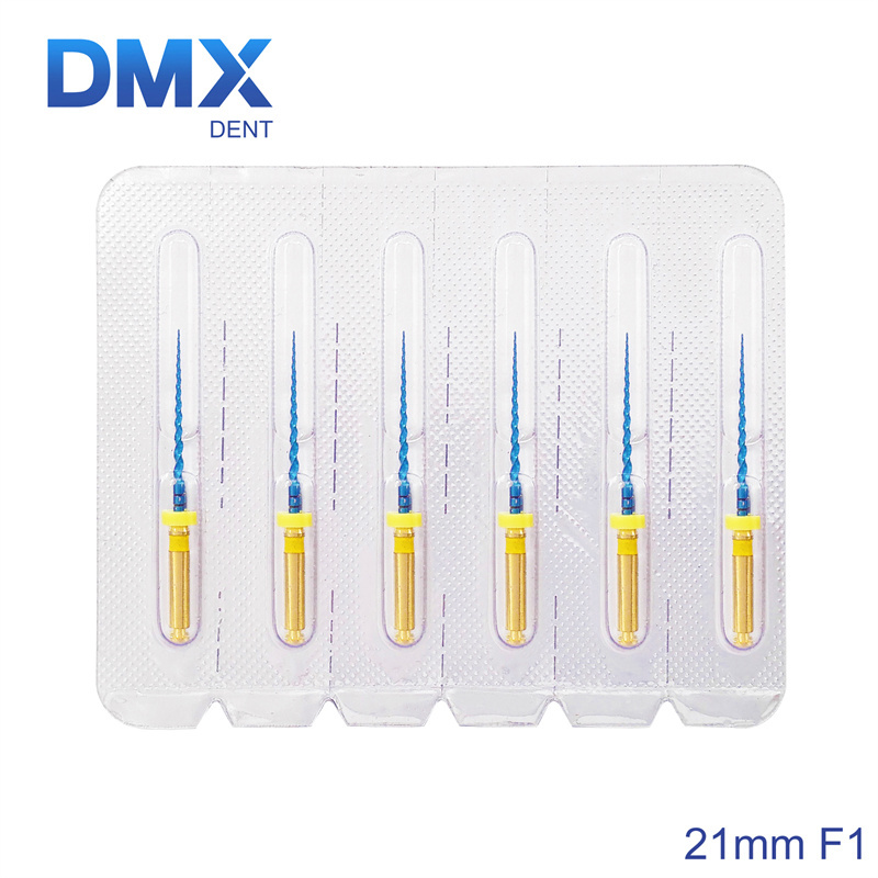 DMXDENT PT-BLUE Dental Heat Activated Niti Endodontic Root Canal Files Mixed 21mm/25MM