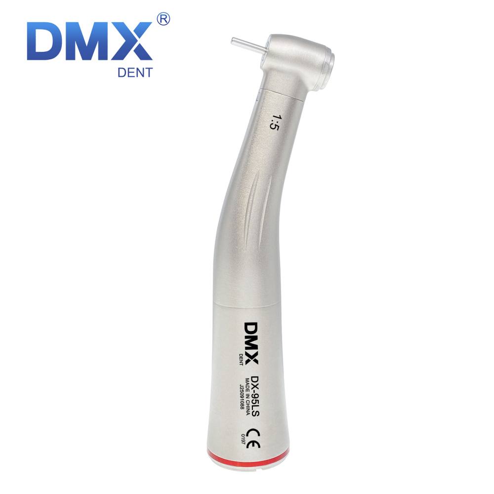 DMXDENT DX-95LS 1:5 Dental Increasing Fiber Optic Contra Angle Handpiece Fit NSK Electric Motor