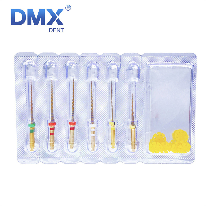 DMXDENT PT-Pro Gold Dental Endo Taper Root Canal Rotary NITI Files COXO Style 21mm / 25mm