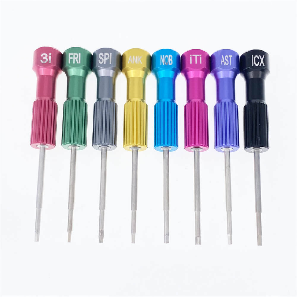 Dental Implant Screw Driver Kit Abutment Implant Tools Set 8 Drivers