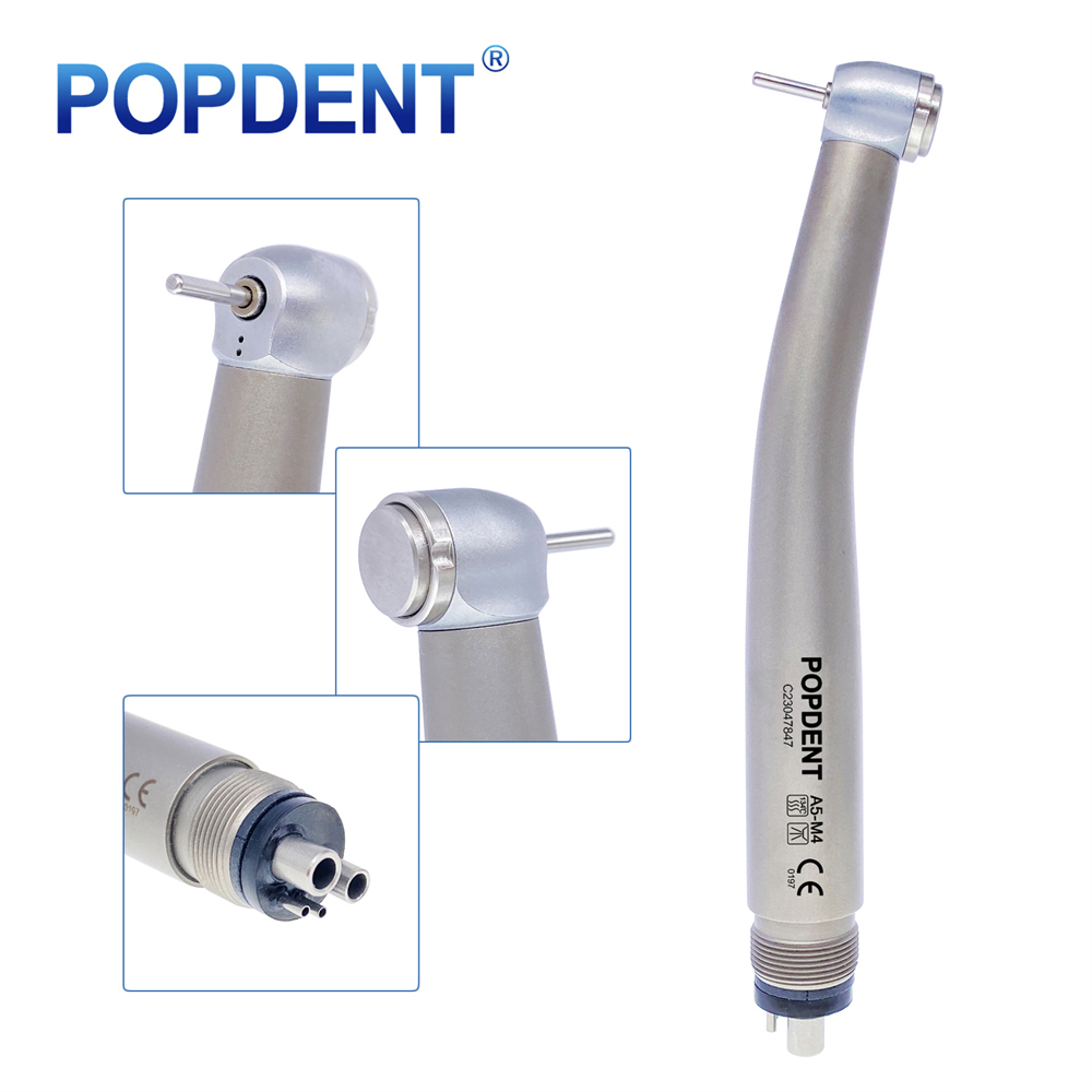 POPDENT A5-M4 Dental High Speed Air Turbine Handpiece 4 Hole NSK Style
