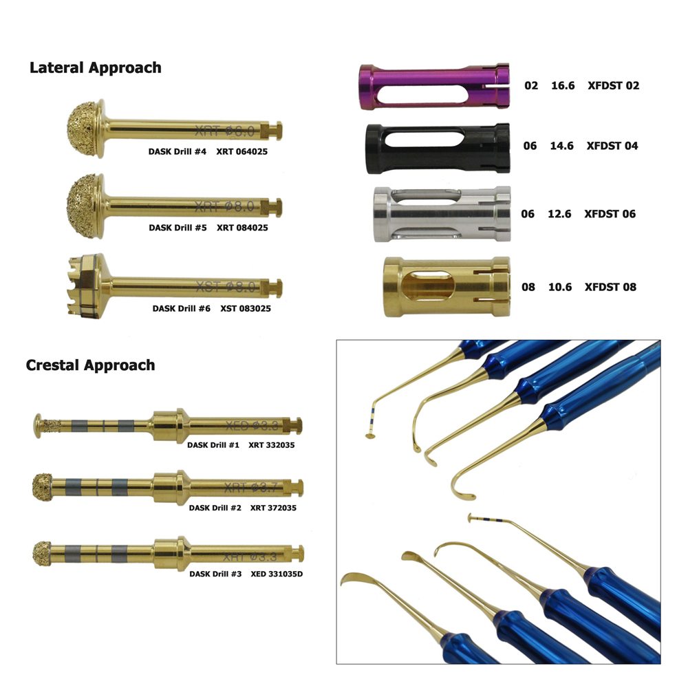 DASK Dental Dentium Sinus Implant Elevation Drill Stopper Hand Instrument Kit
