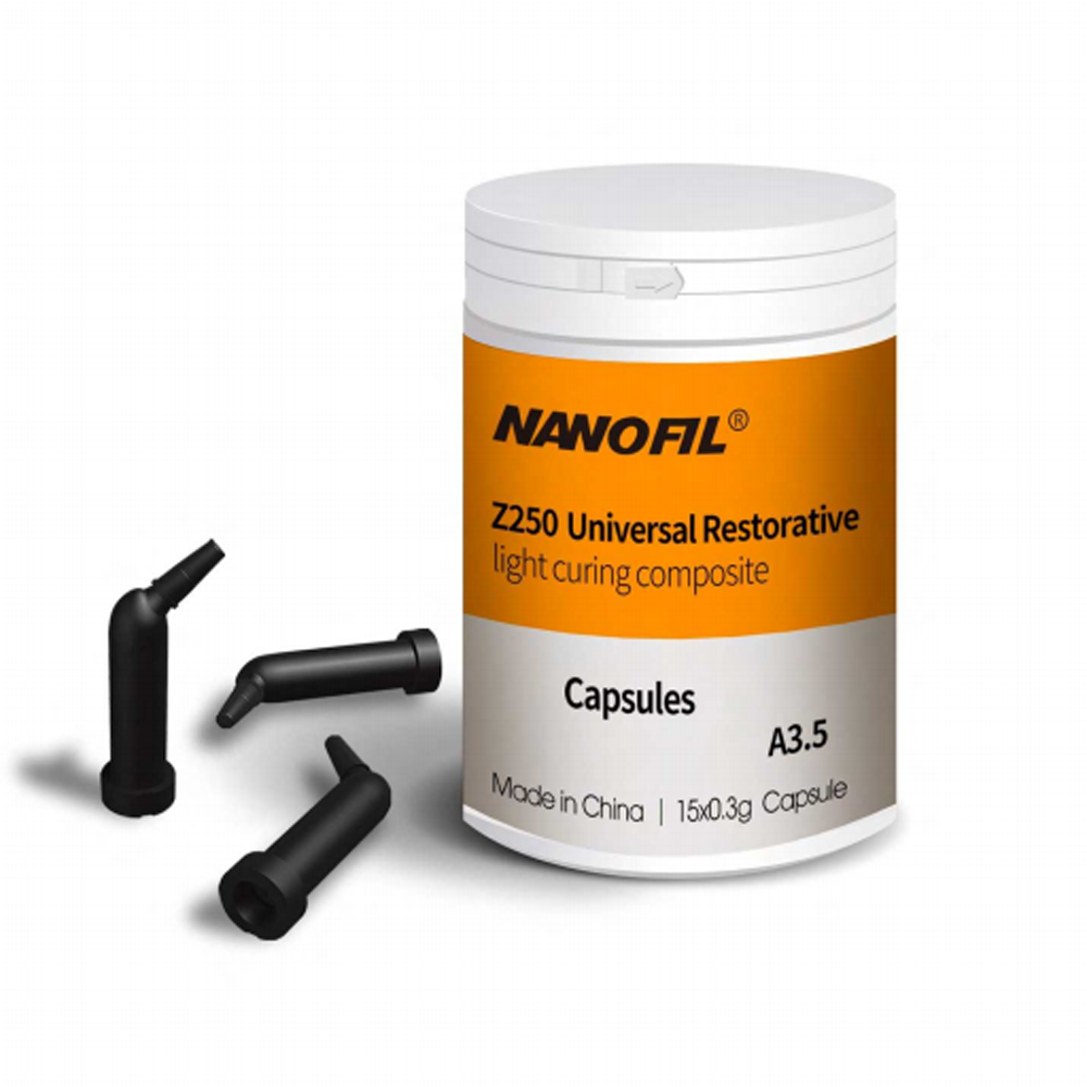 Nanofil Z250 Dental Universal Restorative Capsules Light Curing Composite（0.3g*15pcs Safetips)