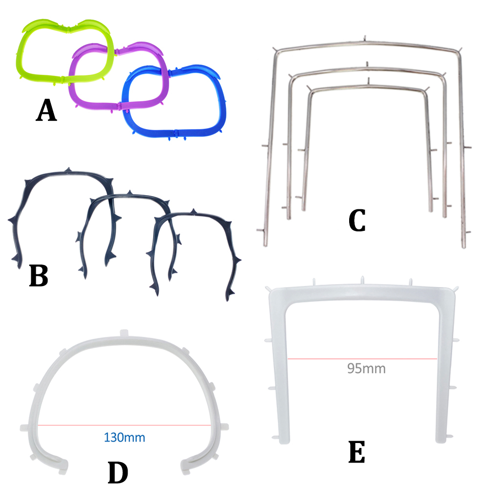 Dental Rubber Dam Sheet Frame Brackets Light Plastic/Foldable/S.S. Frames Tool
