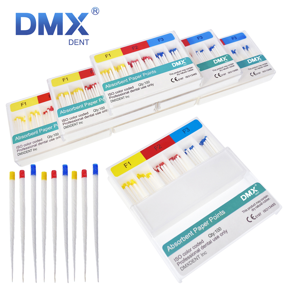 DMXDENT Endodontic Absorbent Paper Points Taper 0.06 F1-F3