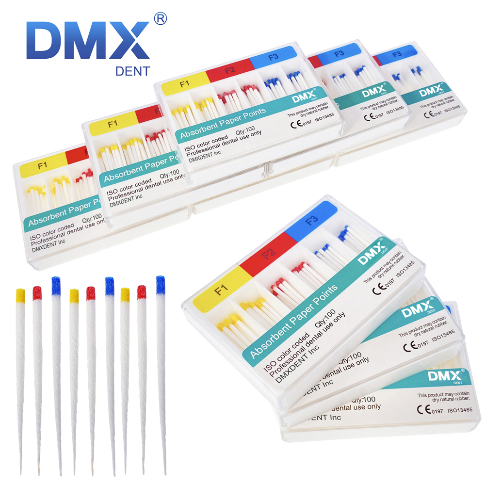 DMXDENT Endodontic Absorbent Paper Points Taper 0.06 F1-F3