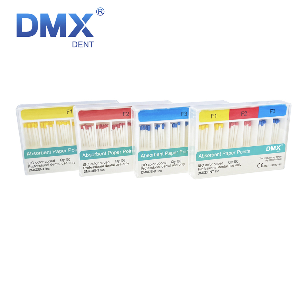 DMXDENT Endodontic Absorbent Paper Points Taper 0.06 F1-F3