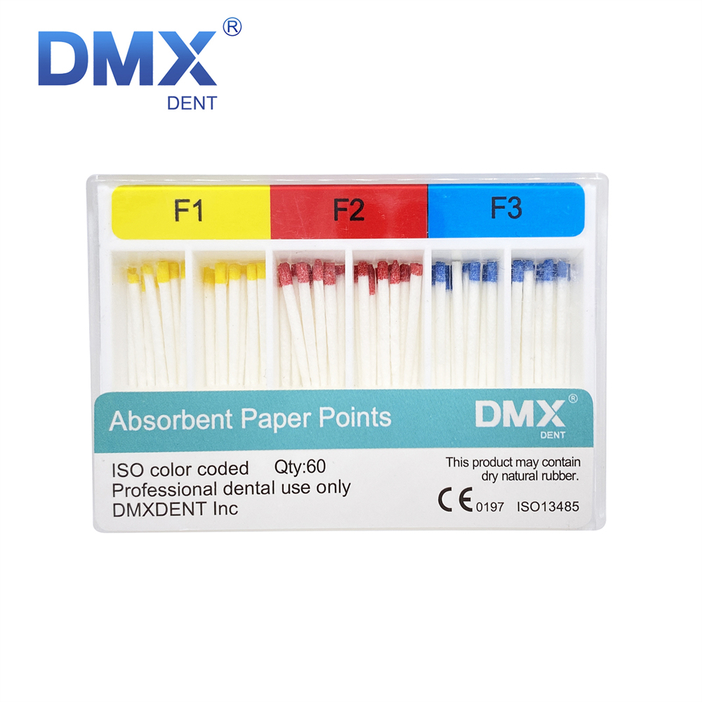 DMXDENT Endodontic Absorbent Paper Points Taper 0.06 F1-F3