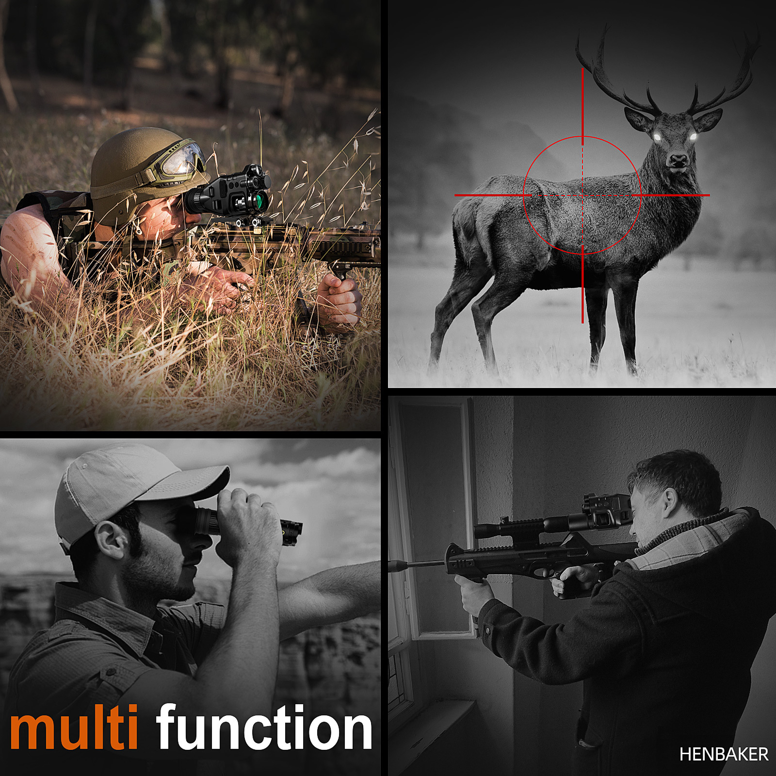 henbaker cy789 Digital Night Vision Scope rifle scope Clip on night vision Night vision telescope