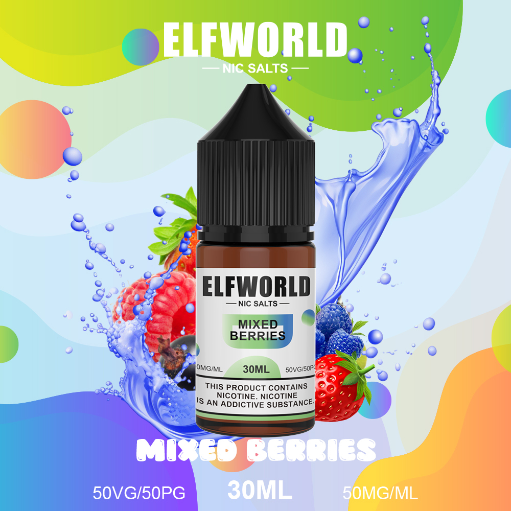 Elfworld E-Liquid 30ml Capacity 50mg Nic Salts
