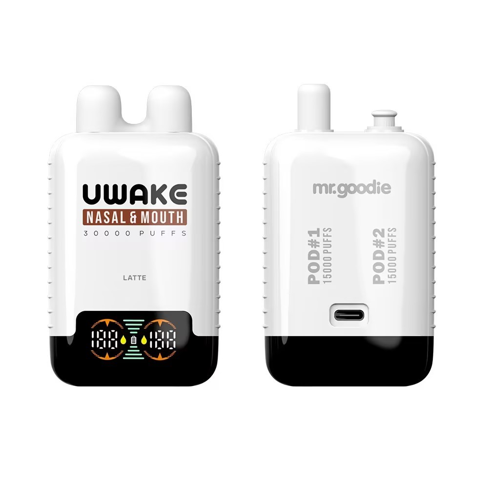 Mr. Goodie Uwake Nasal & Mouth Inhale Dual Pods Disposable Vape 20mg 30k Puffs