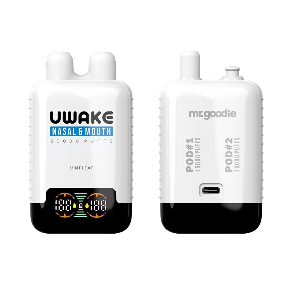 Mr. Goodie Uwake Nasal & Mouth Inhale Dual Pods Disposable Vape 20mg 30k Puffs