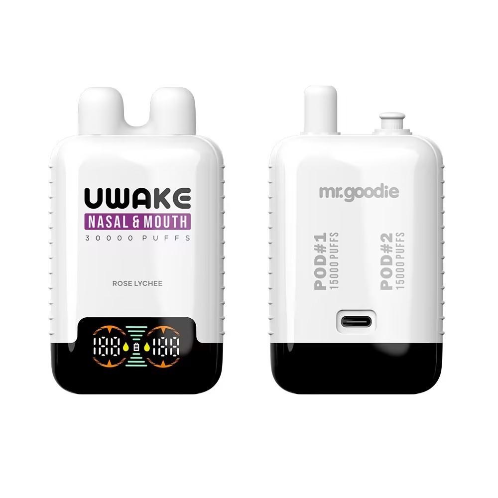 Mr. Goodie Uwake Nasal & Mouth Inhale Dual Pods Disposable Vape 20mg 30k Puffs