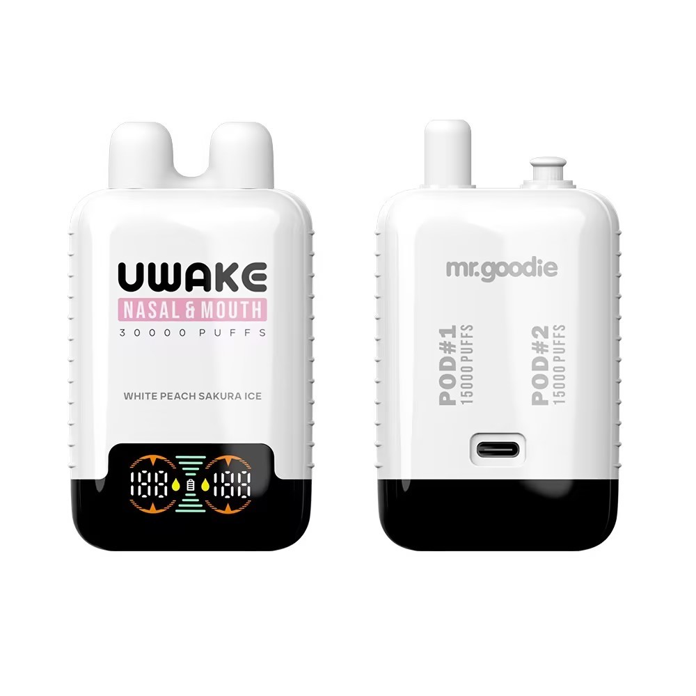 Mr. Goodie Uwake Nasal & Mouth Inhale Dual Pods Disposable Vape 20mg 30k Puffs