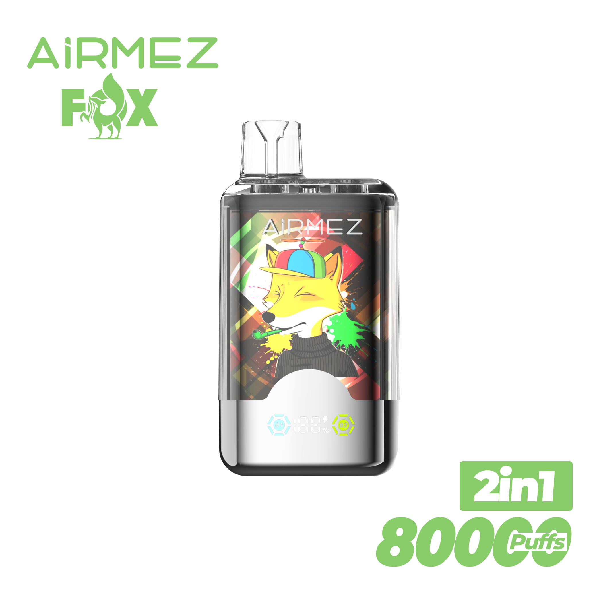 Airmez Fox 2 in 1 Disposable Vape 80k Puffs (CN Warehouse)