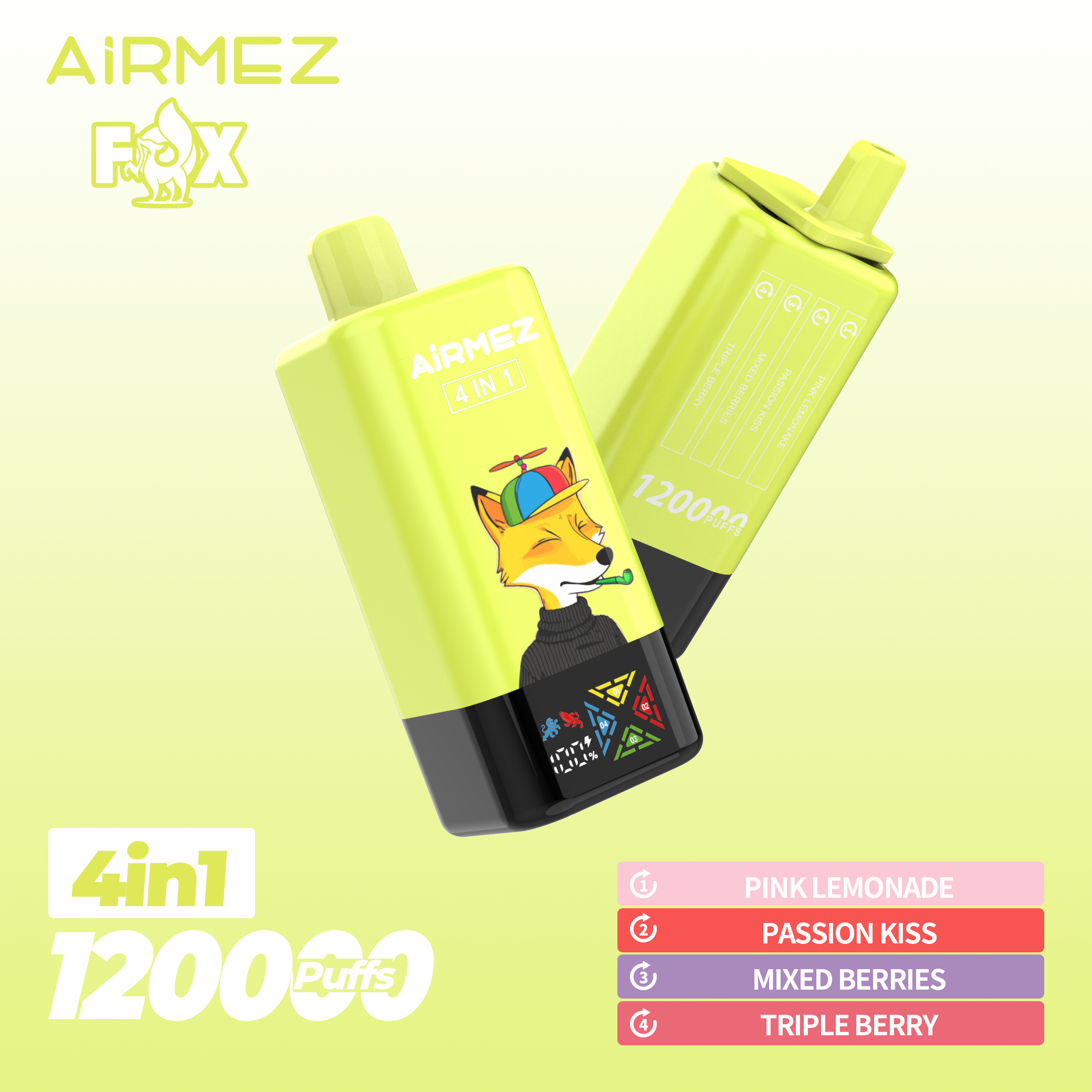 Airmez Fox 4 in 1 Disposable Vape 120k Puffs