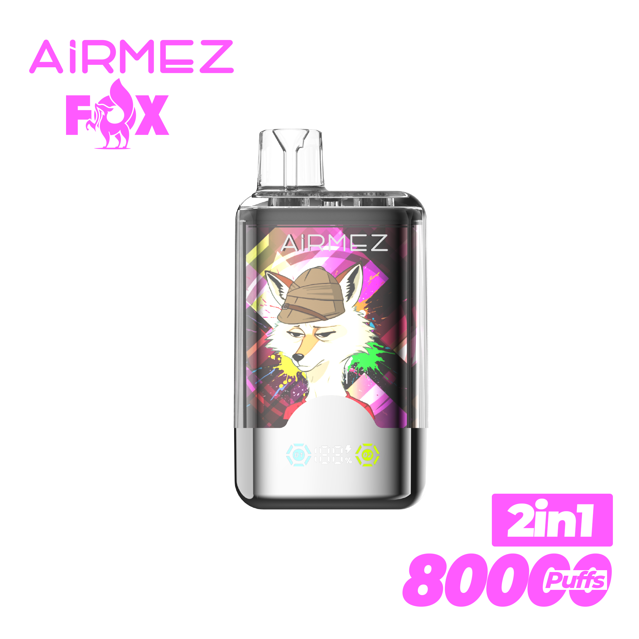 Airmez Fox 2 in 1 Disposable Vape 80k Puffs (CN Warehouse)