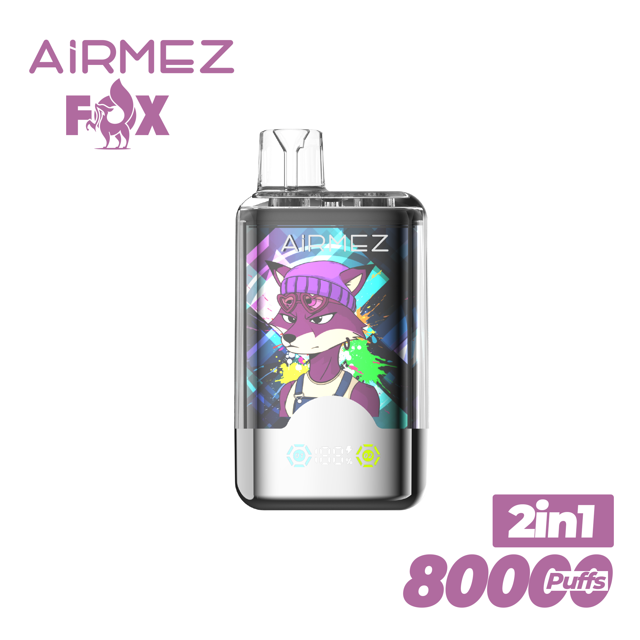 Airmez Fox 2 in 1 Disposable Vape 80k Puffs (CN Warehouse)