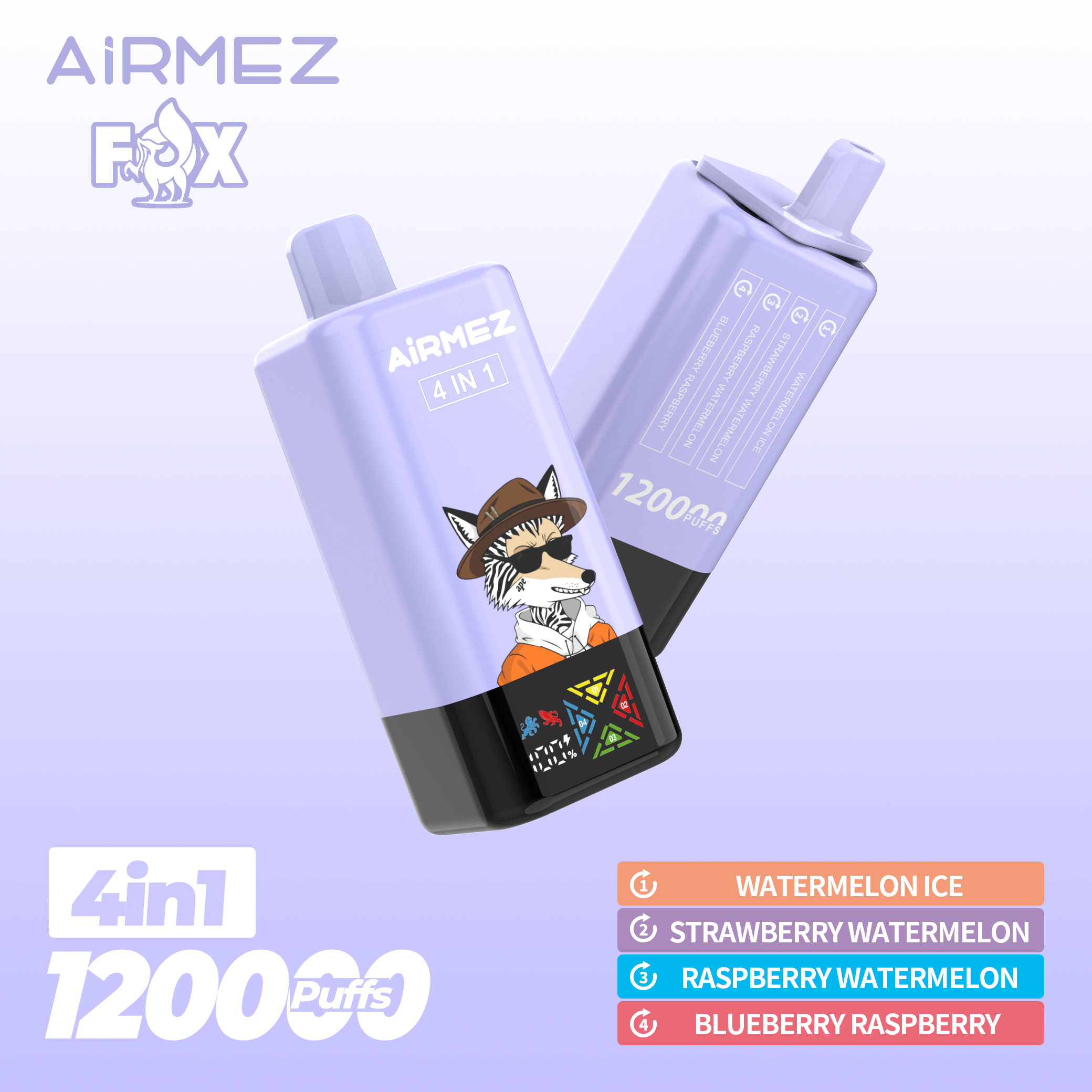 Airmez Fox 4 in 1 Disposable Vape 120k Puffs