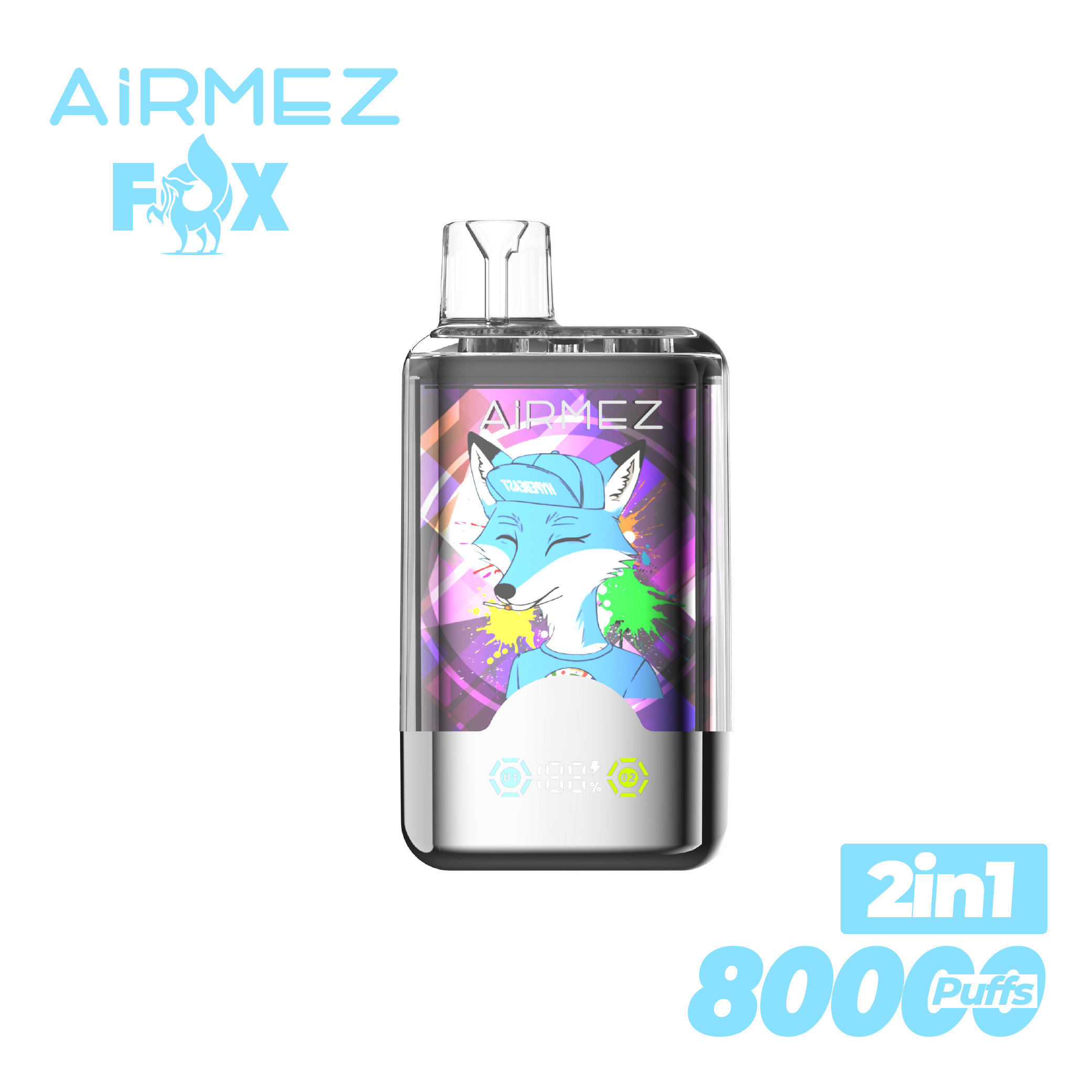 Airmez Fox 2 in 1 Disposable Vape 80k Puffs (CN Warehouse)