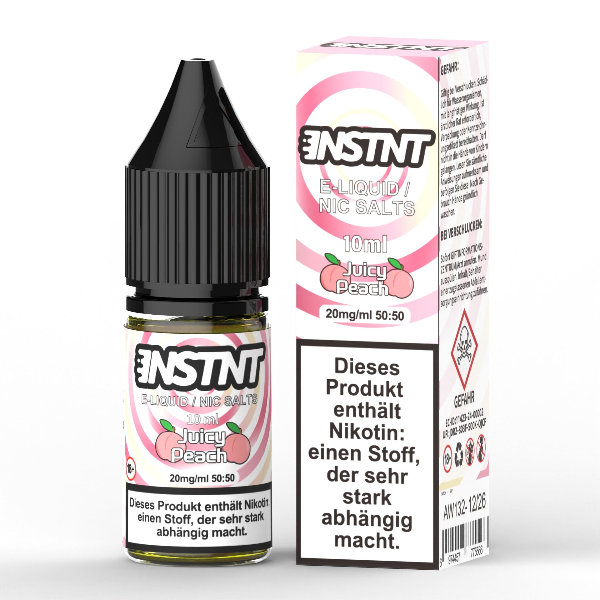 Asmodus Instnt E-liquid 10ml Capacity 20mg Nic Salt
