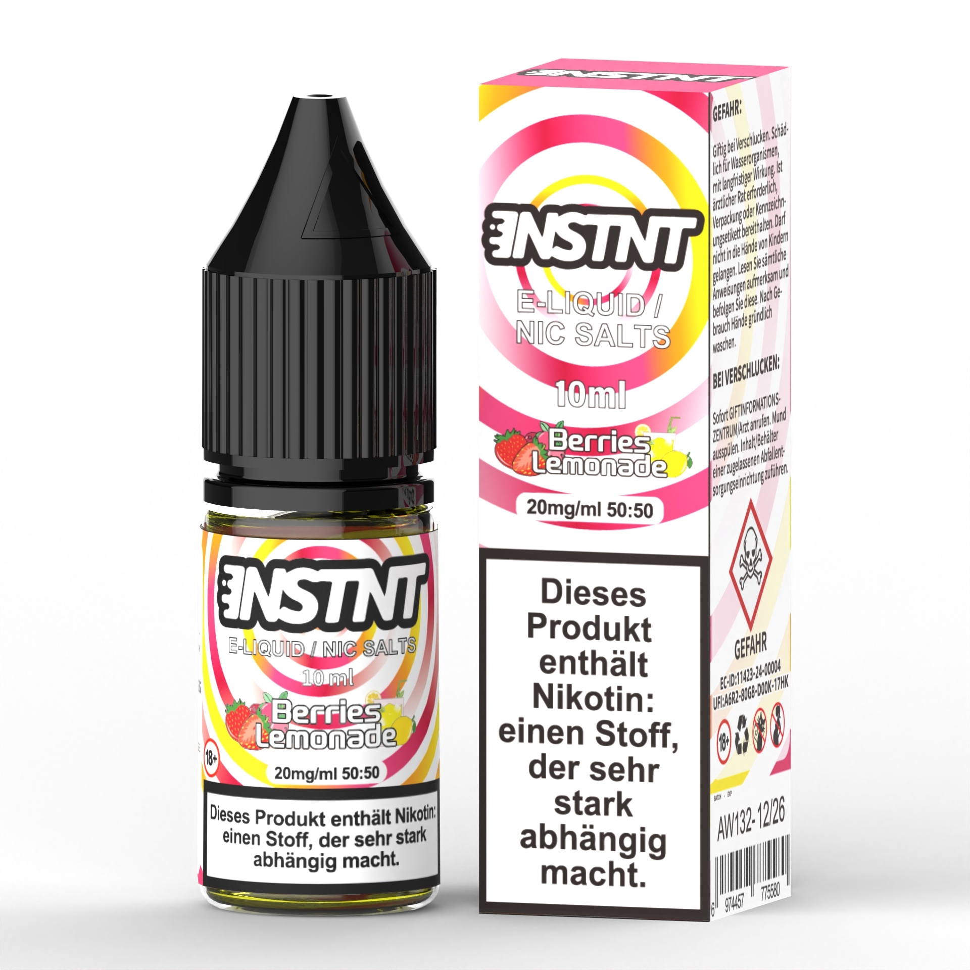 Asmodus Instnt E-liquid 10ml Capacity 20mg Nic Salt