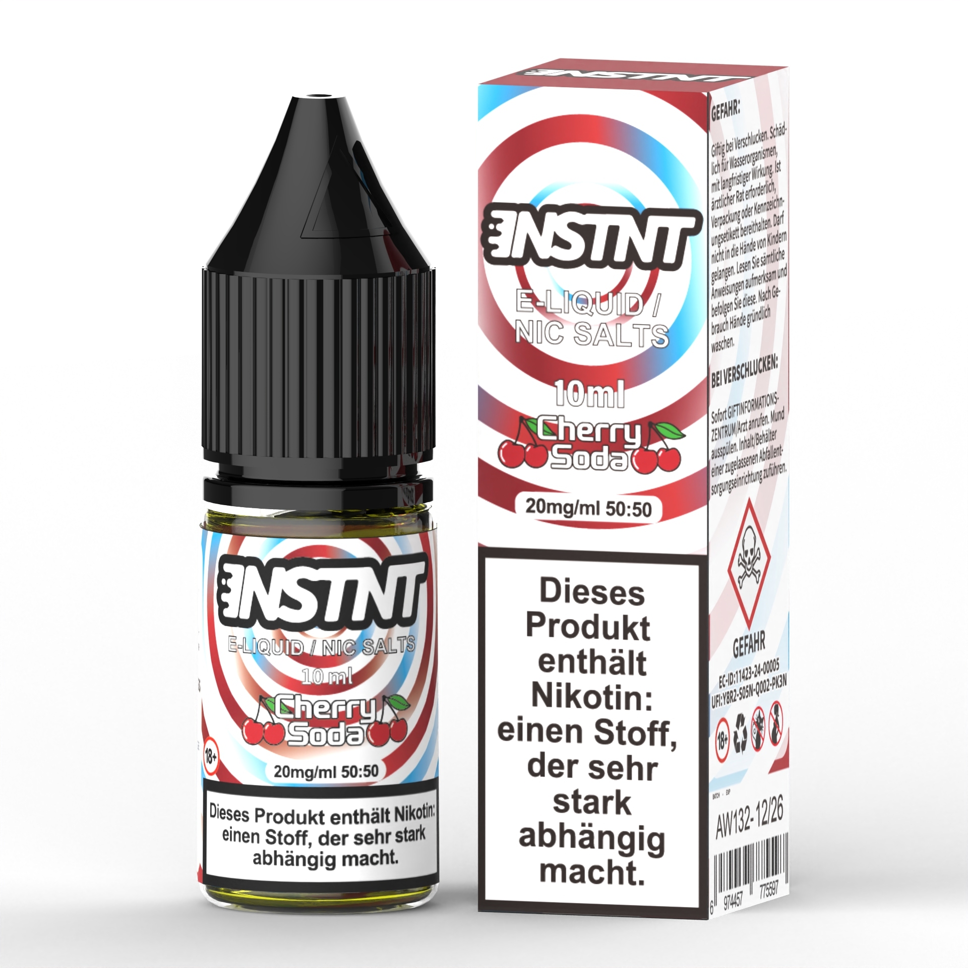 Asmodus Instnt E-liquid 10ml Capacity 20mg Nic Salt