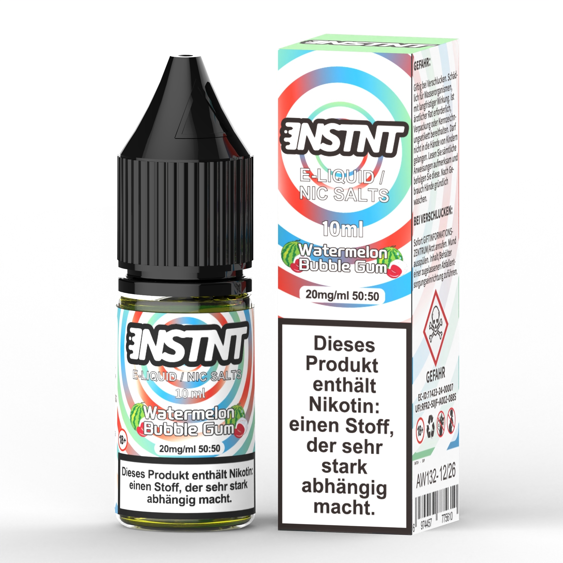 Asmodus Instnt E-liquid 10ml Capacity 20mg Nic Salt