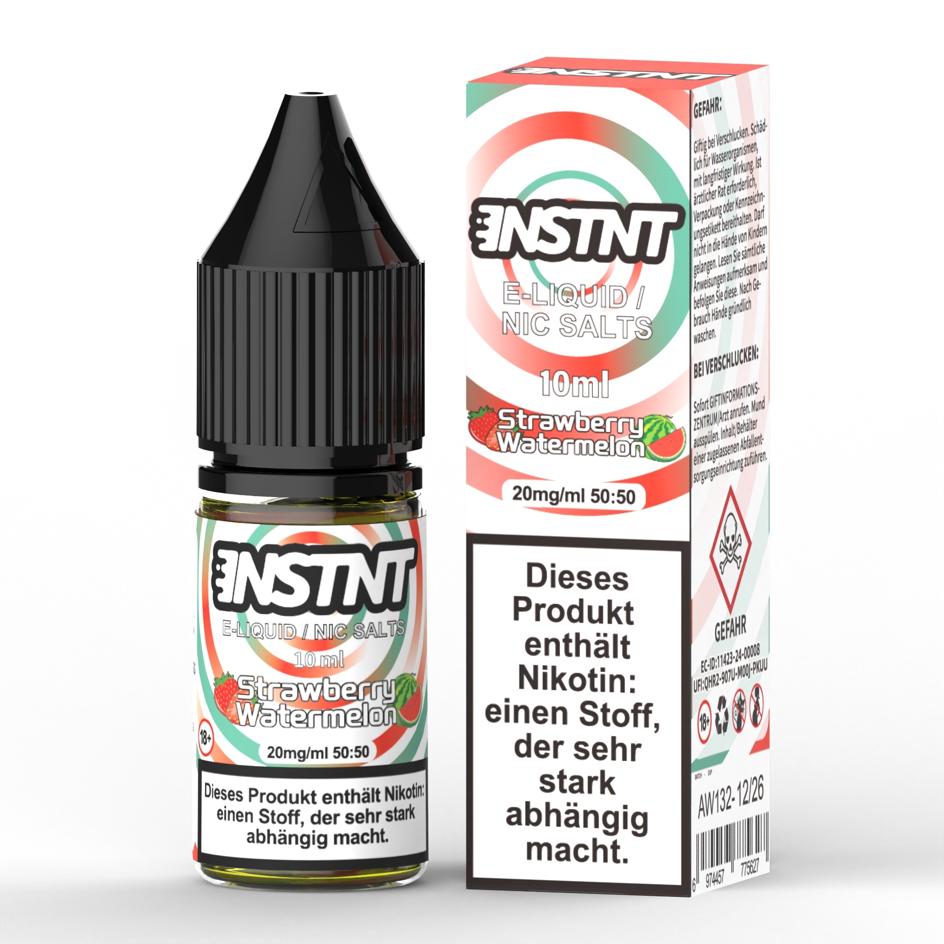 Asmodus Instnt E-liquid 10ml Capacity 20mg Nic Salt