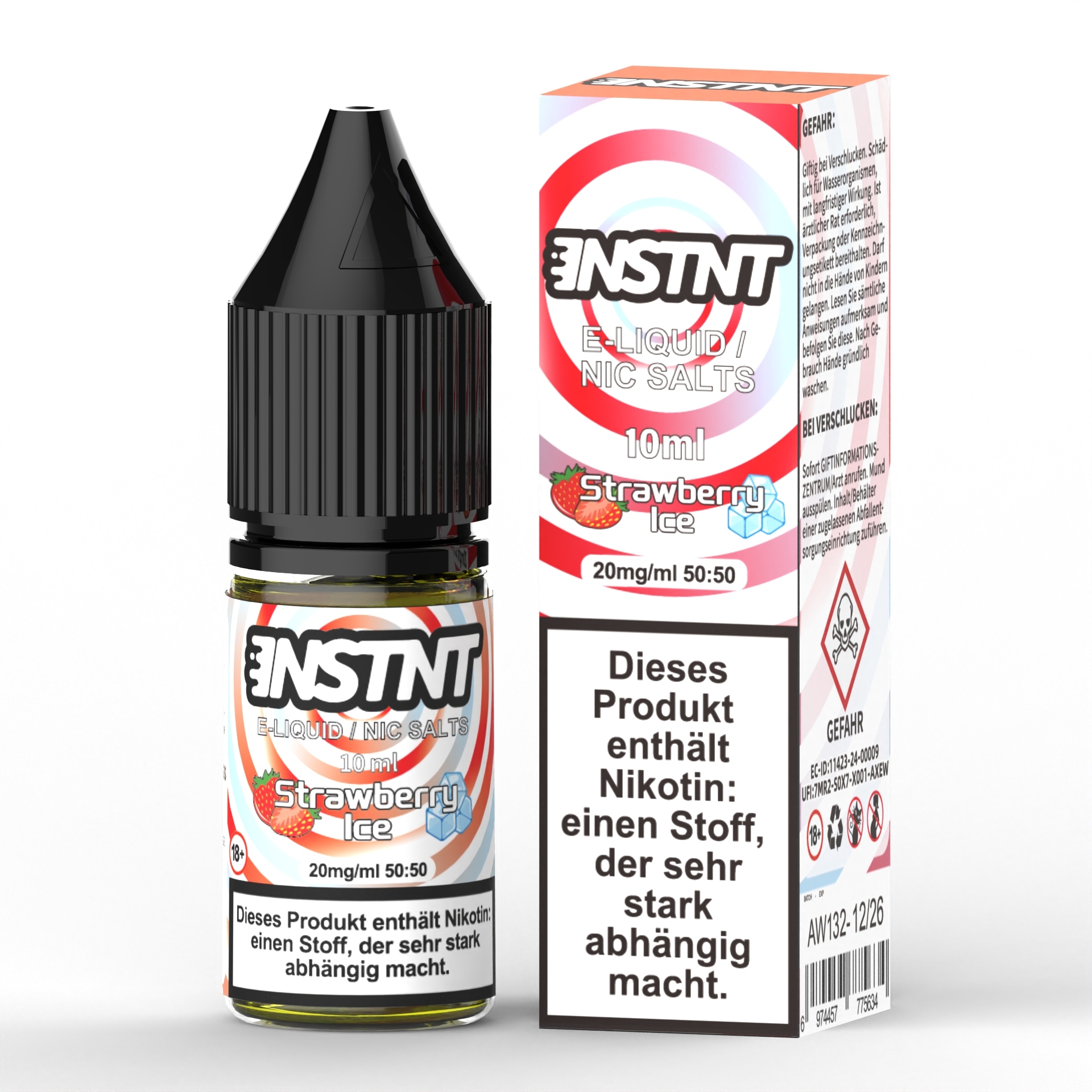 Asmodus Instnt E-liquid 10ml Capacity 20mg Nic Salt