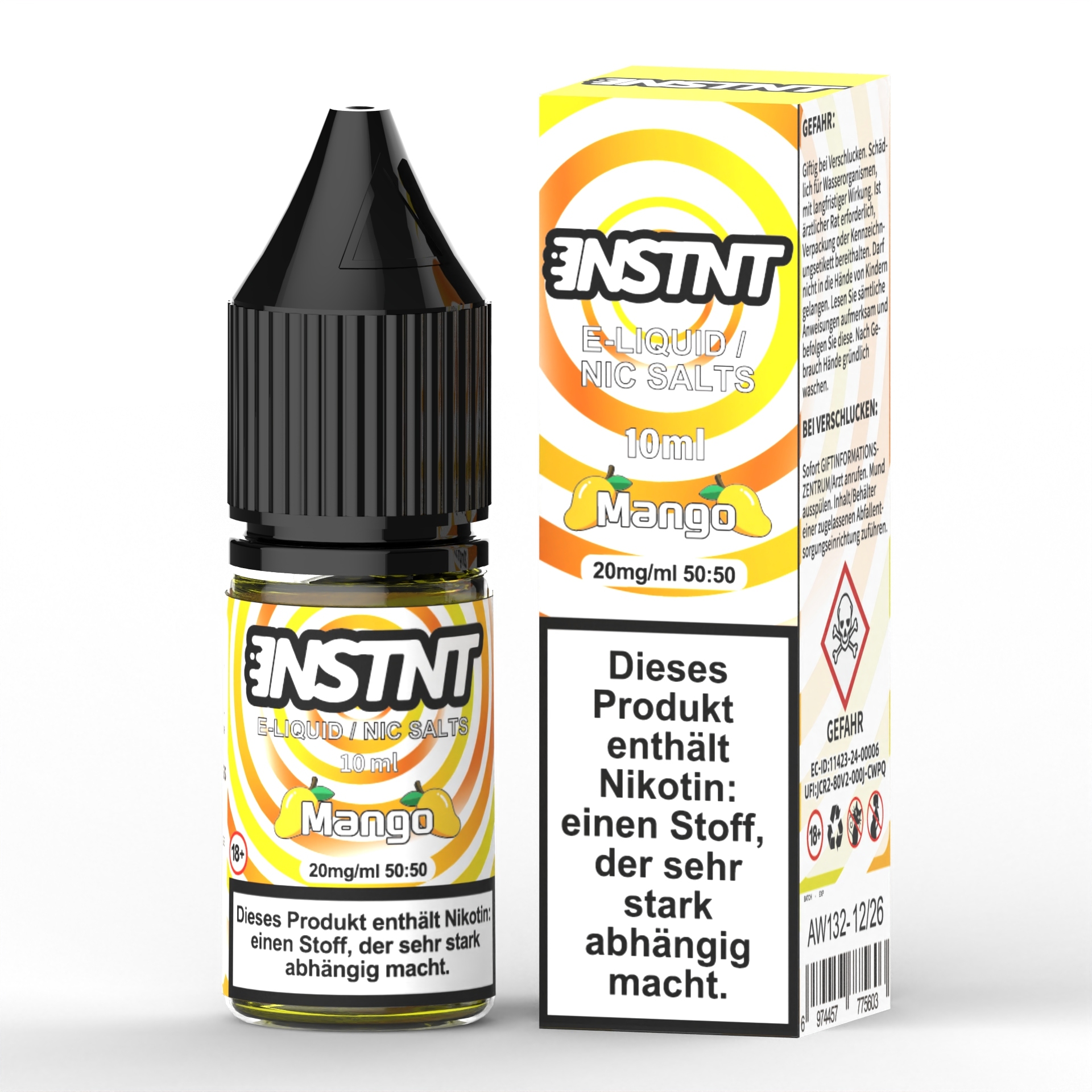 Asmodus Instnt E-liquid 10ml Capacity 20mg Nic Salt