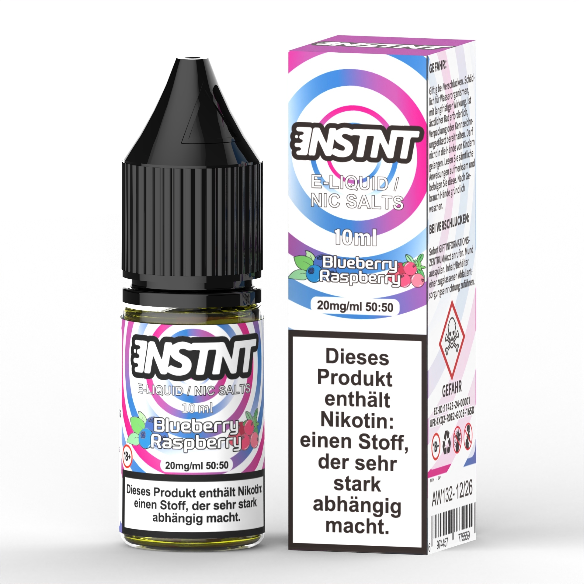 Asmodus Instnt E-liquid 10ml Capacity 20mg Nic Salt