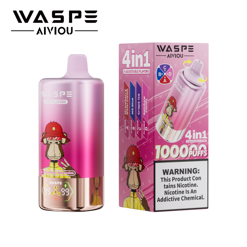 Waspe Aiviou 4 in 1 Disposable Vape 100k Puffs (CN warehouse)