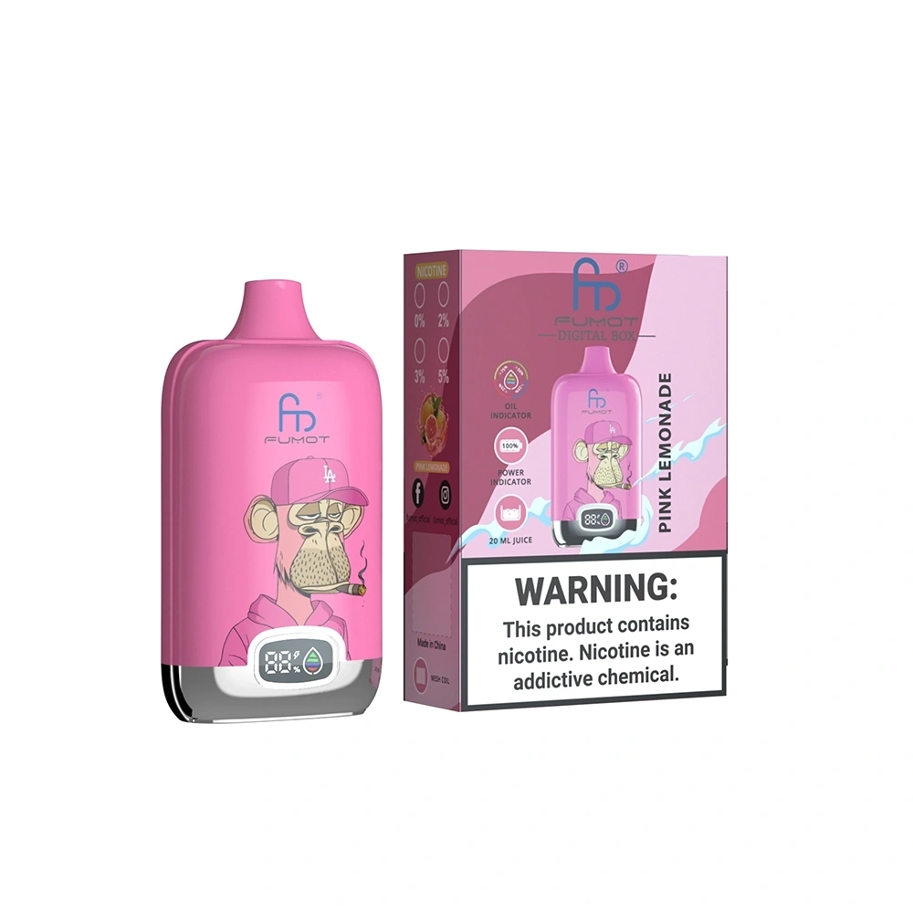 Fumot Digital Box Disposable Vape 12k Puffs 0mg/20mg/30mg/50mg (CN Warehouse)