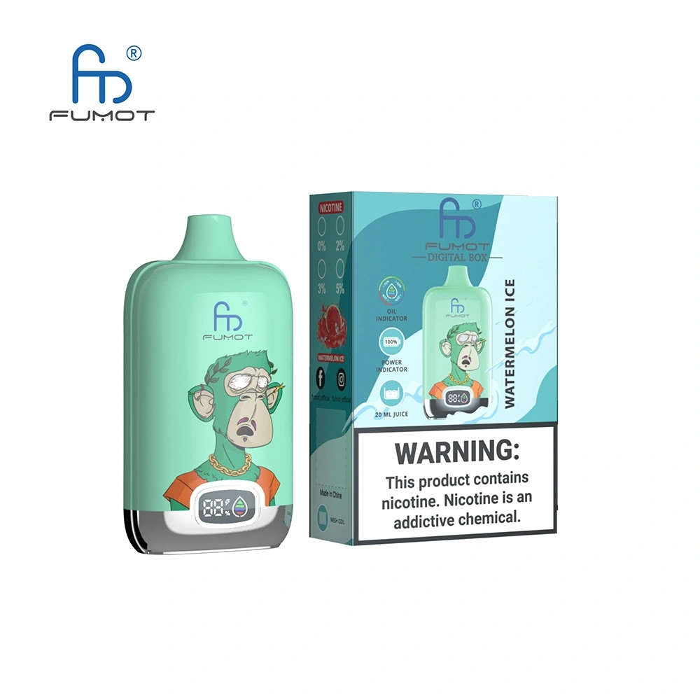 Fumot Digital Box Disposable Vape 12k Puffs 0mg/20mg/30mg/50mg (CN Warehouse)