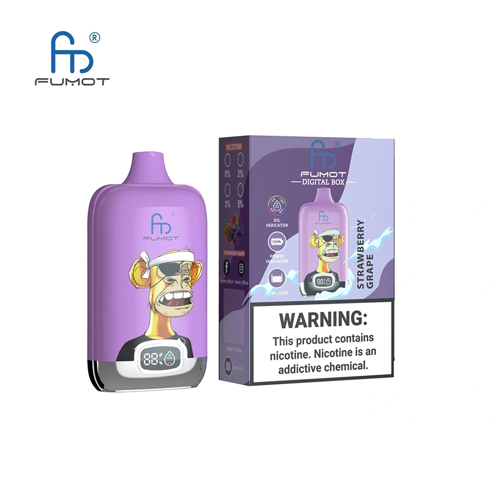 Fumot Digital Box Disposable Vape 12k Puffs 0mg/20mg/30mg/50mg (CN Warehouse)